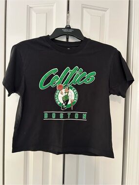 Marshalls Black Boston Celtics Graphic Tee with Green and White Logo